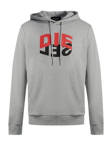 Diesel Kapuzensweatshirt Regular Fit Logo Print Hoodie - S-GIRK-HOOD-N1 Gra günstig online kaufen