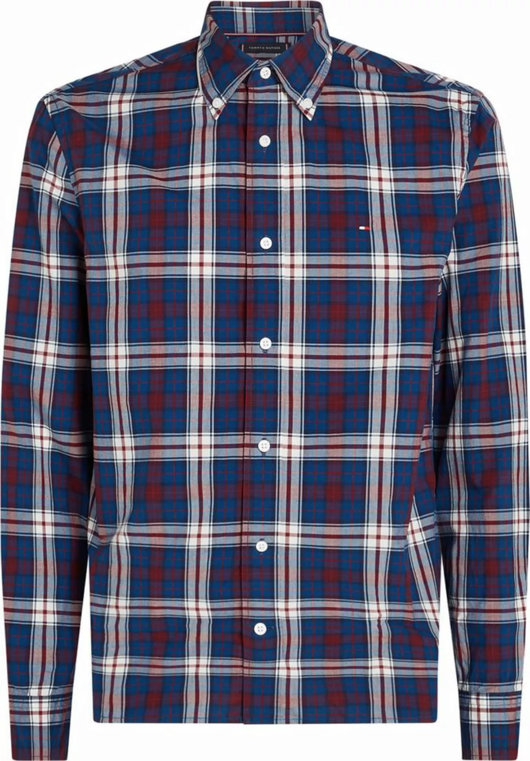 Tommy Hilfiger Big & Tall Langarmhemd BT-FLEX POPLIN TMY TARTAN RF S-B in G günstig online kaufen