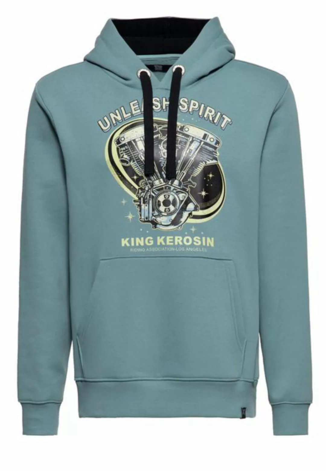 KingKerosin Kapuzenpullover Unleash Spirit (1-tlg) mit weich angerauter Inn günstig online kaufen