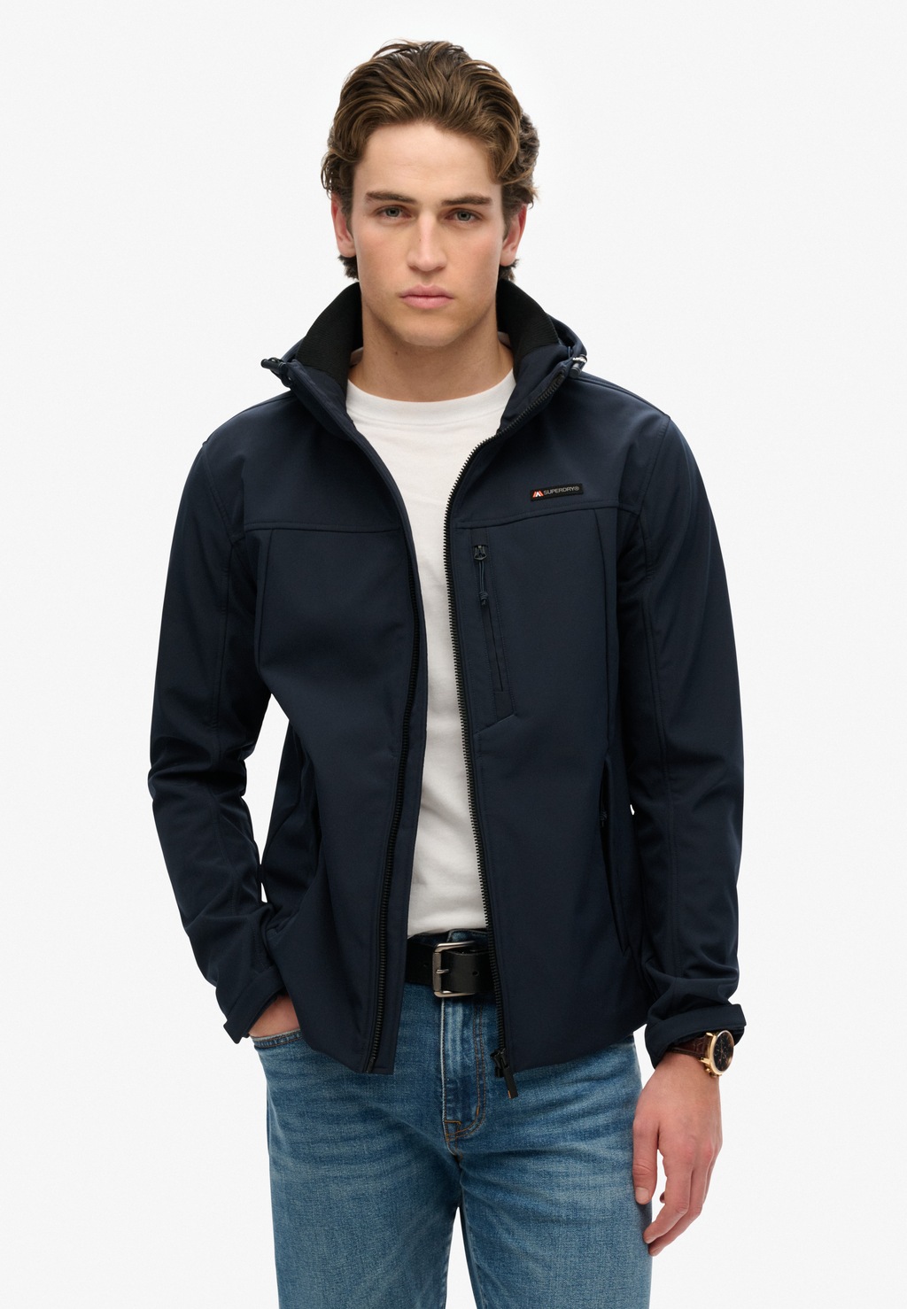 Superdry Outdoorjacke "HOODED SOFT SHELL TREKKER JKT", mit Kapuze günstig online kaufen