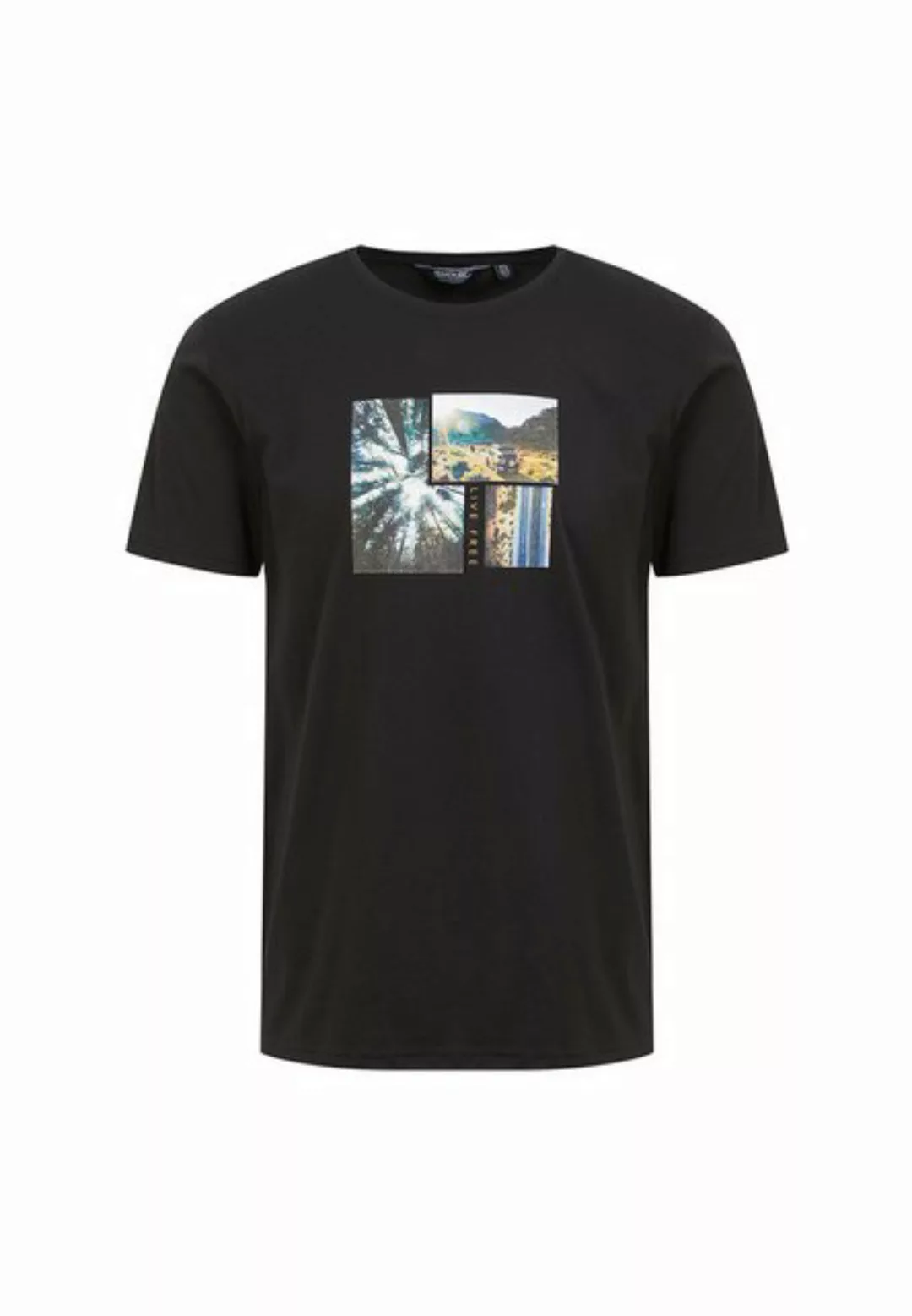Regatta T-Shirt Regatta Herren Cline VIII Baumwoll T-Shirt mit Gra günstig online kaufen