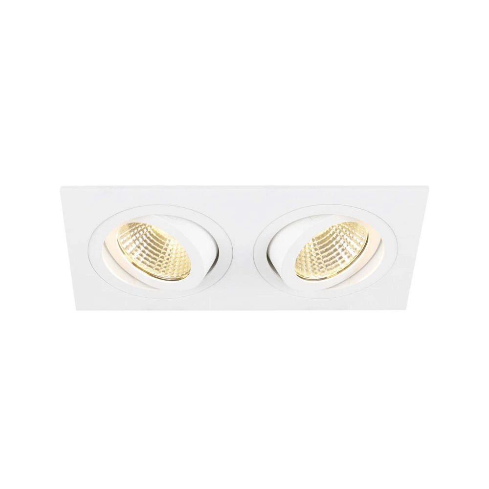 LED Deckeneinbauleuchte New Tria in Weiß 2x 14W 1280lm günstig online kaufen