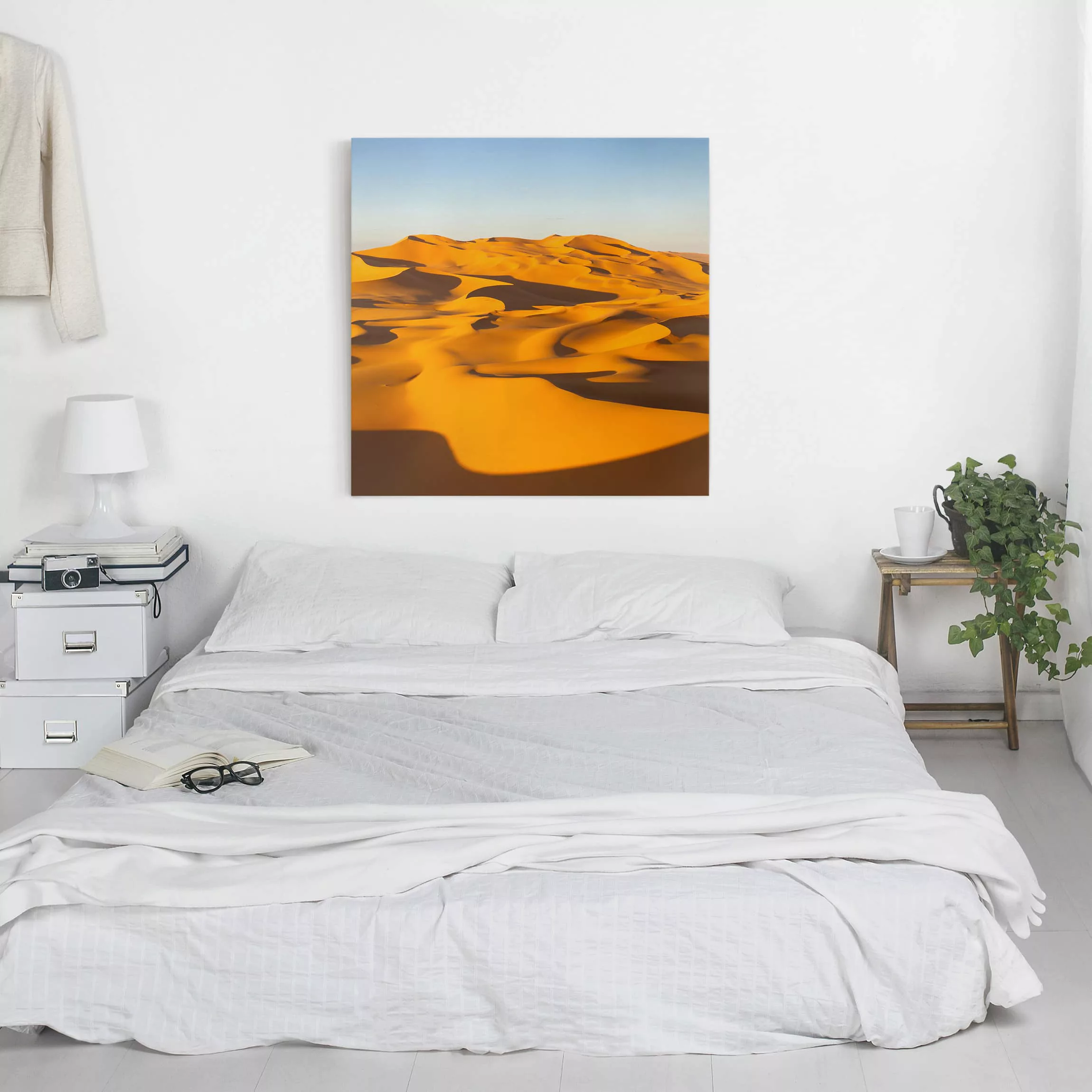 Leinwandbild Wüste - Quadrat Murzuq Desert In Libya günstig online kaufen