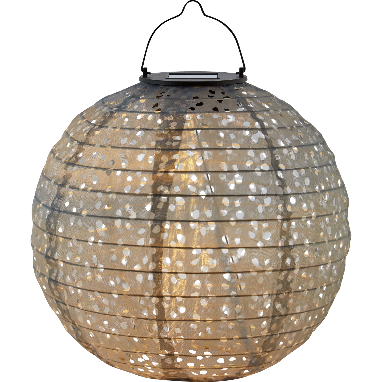 Solar-Dekoleuchte Pellaro LED Grau Ø 25 cm x 25 cm günstig online kaufen
