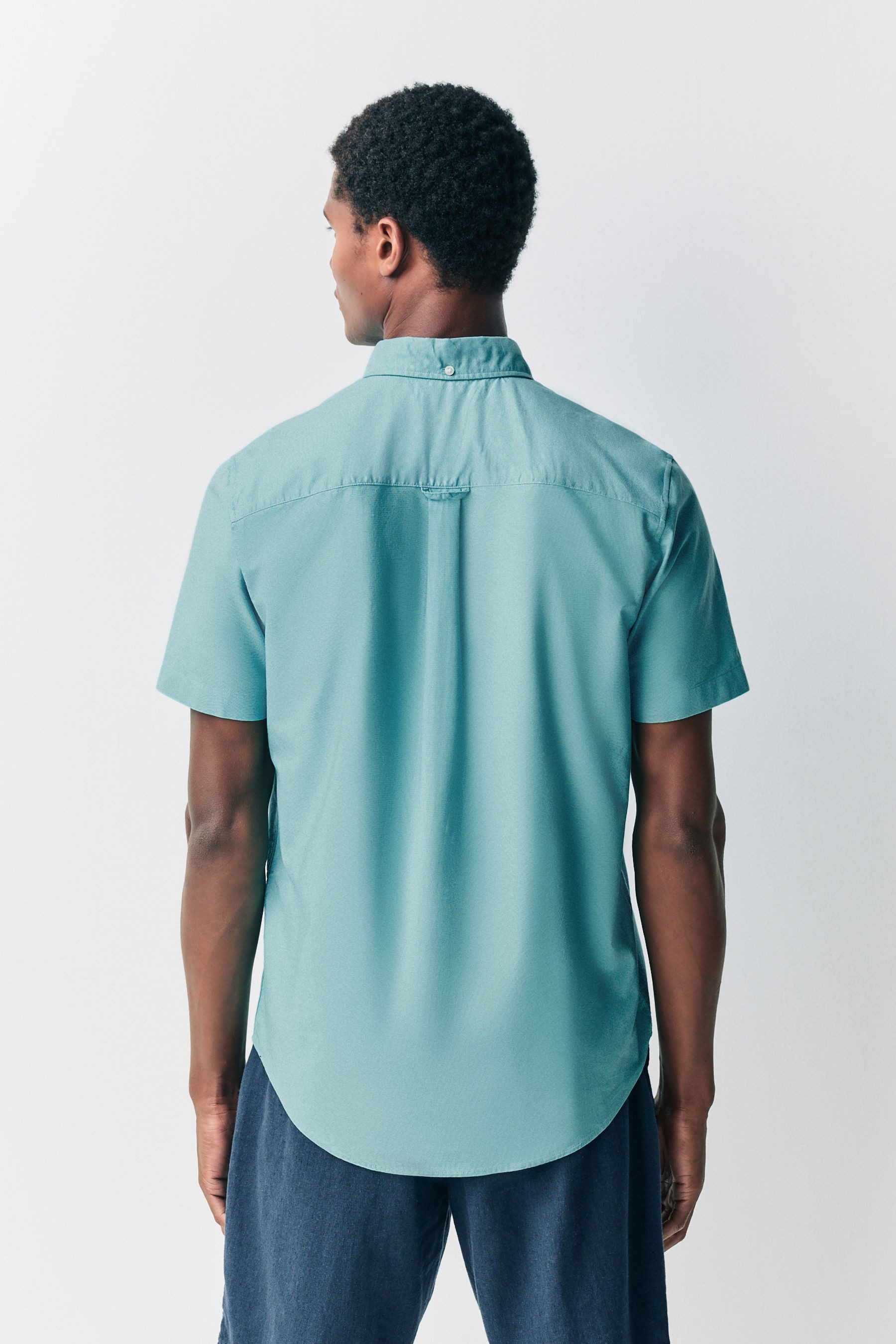 Next Kurzarmhemd Kurzarm-Oxfordhemd aus 100 % Baumwolle günstig online kaufen