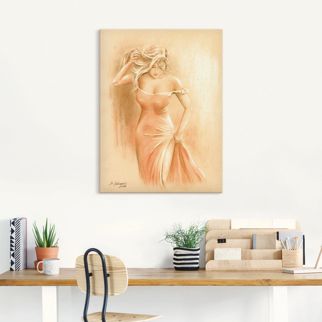Artland Wandbild »Kurviges Model«, Erotische Bilder, (1 St.), als Leinwandb günstig online kaufen
