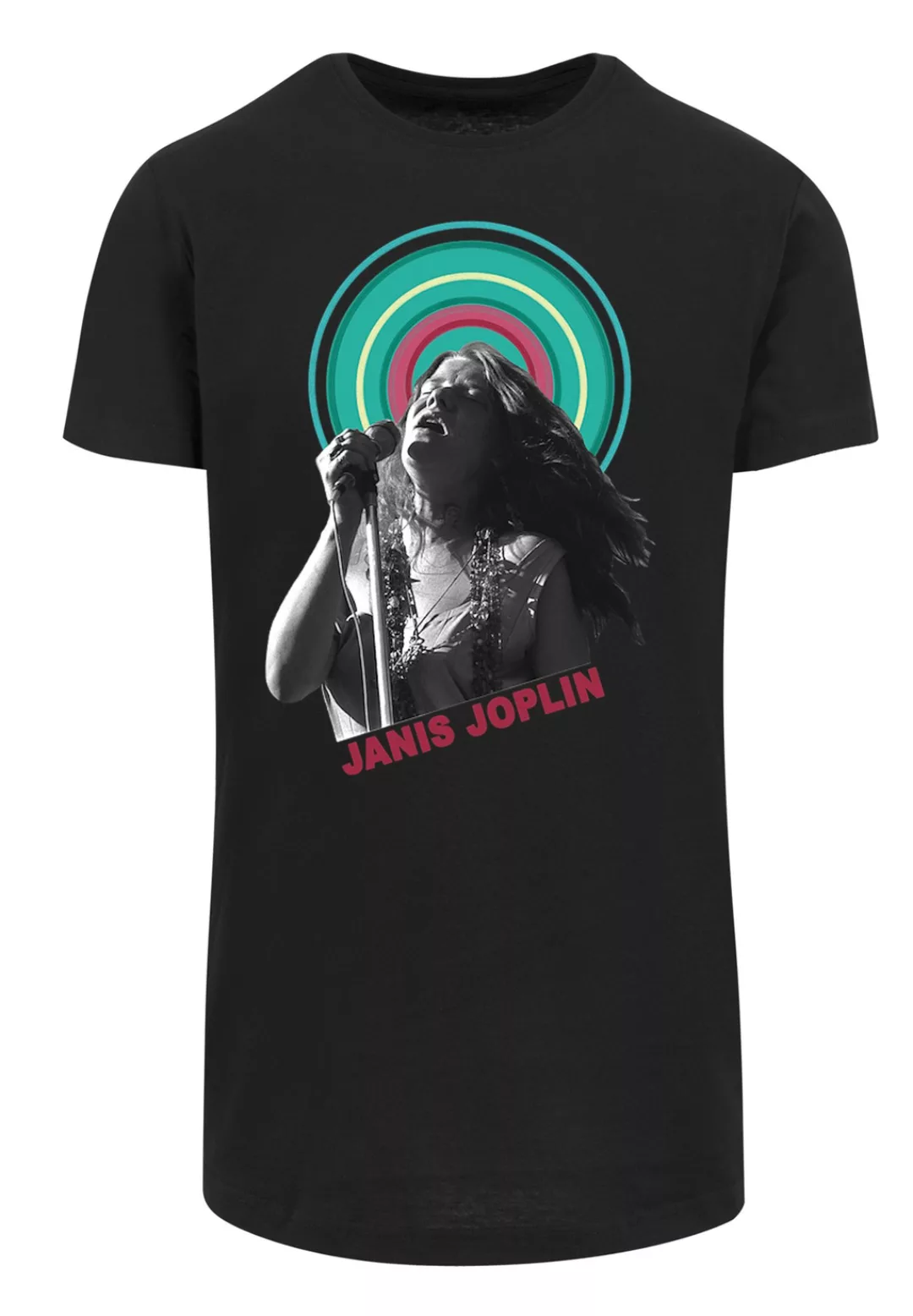 F4NT4STIC T-Shirt "Long Cut T-Shirt Janis Joplin Halo Photo", Herren,Premiu günstig online kaufen