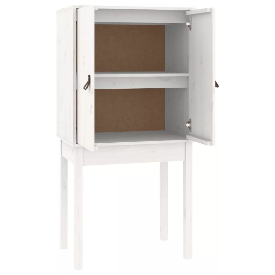 Vidaxl Highboard Weiß 60x40x120 Cm Massivholz Kiefer günstig online kaufen