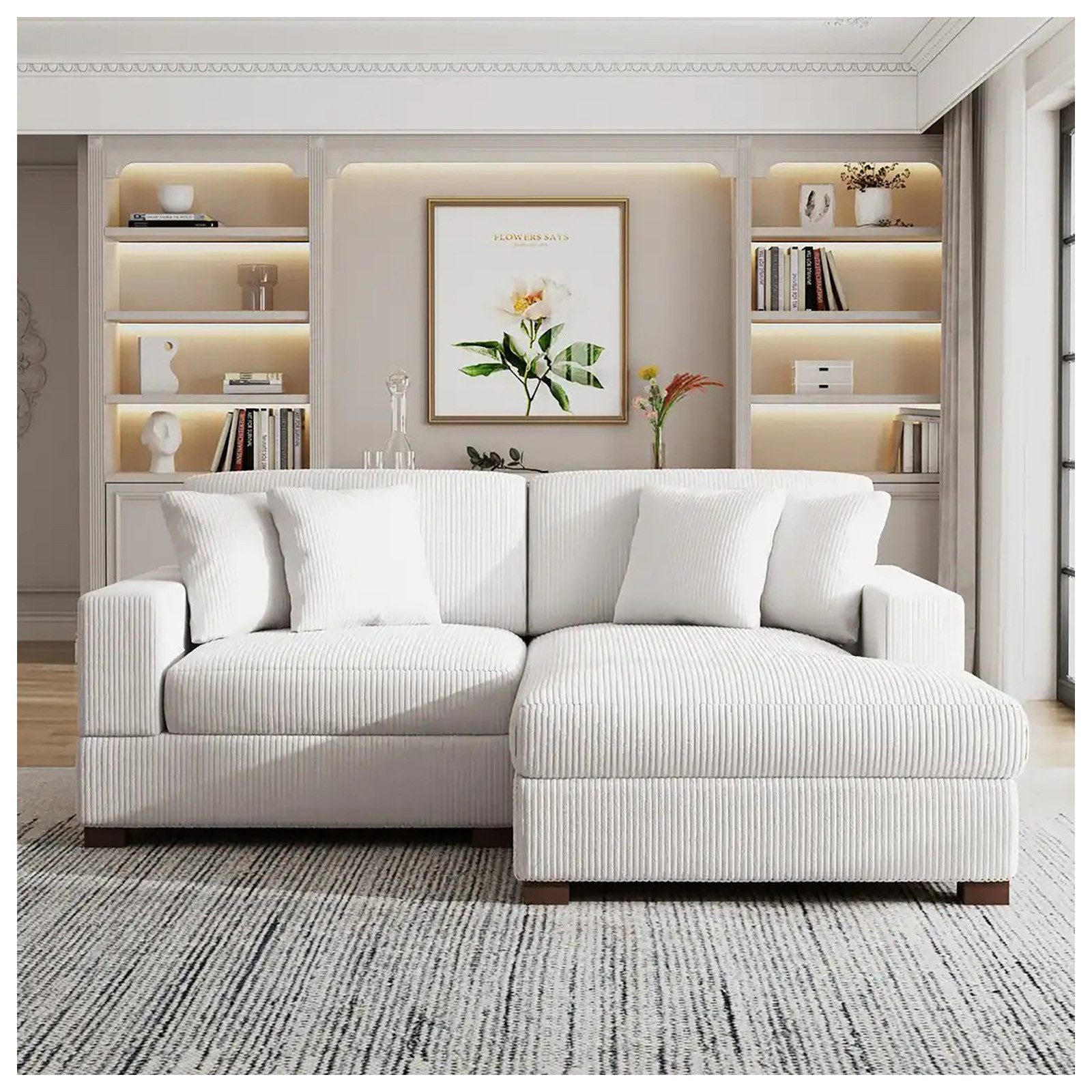 HTI-Living Ecksofa Ecksofa mit Ottomane Rechts günstig online kaufen