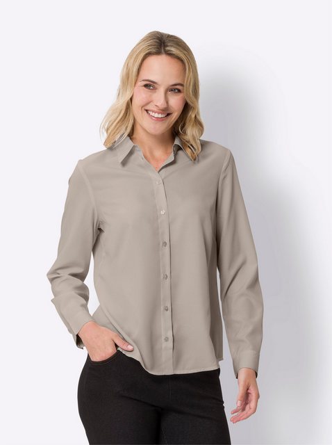 Sieh an! Klassische Bluse Langarm-Bluse günstig online kaufen