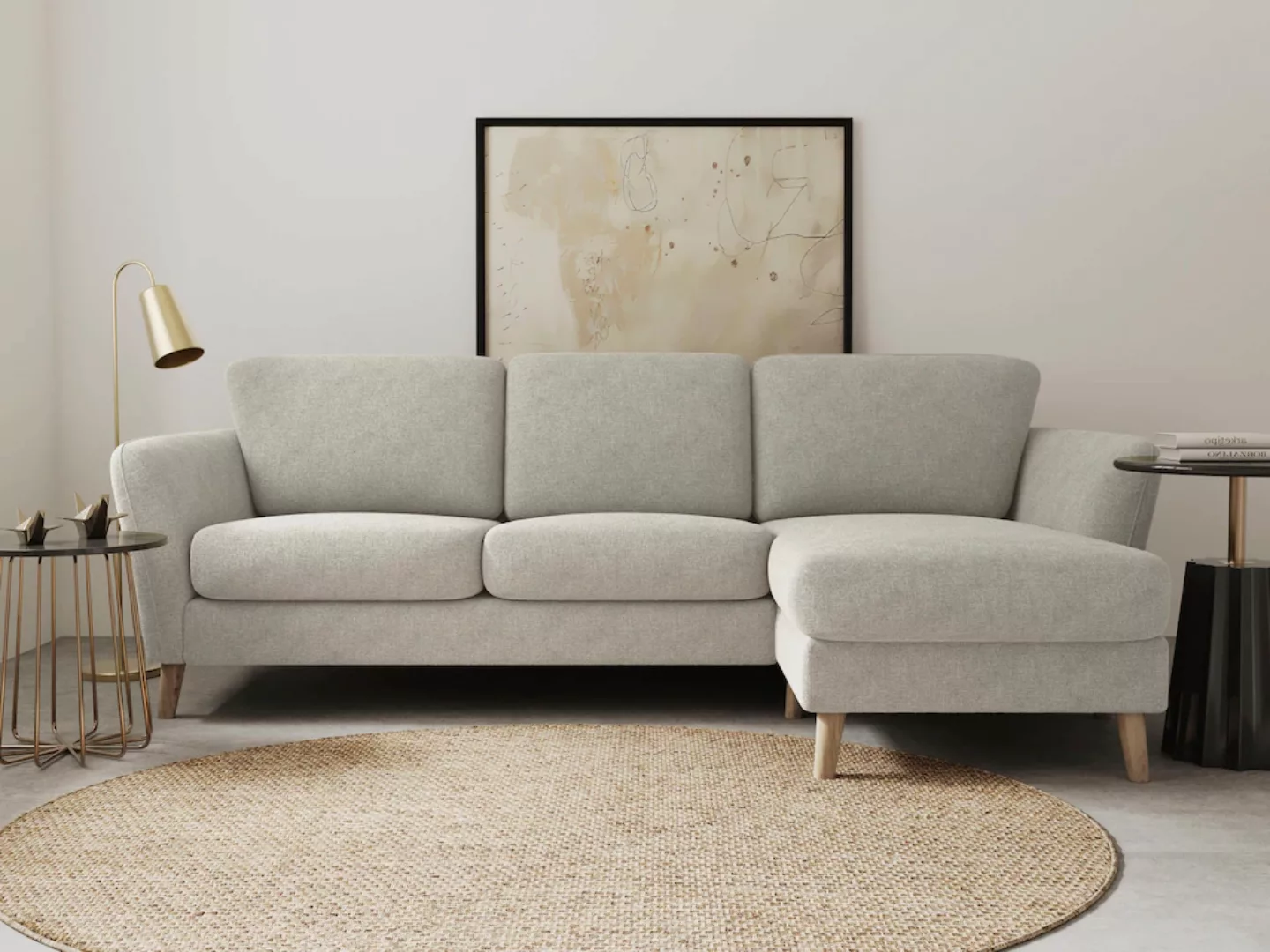 Home affaire Ecksofa "MARSEILLE (242/152cm),L-Form, Rec. rechts/links", Mas günstig online kaufen