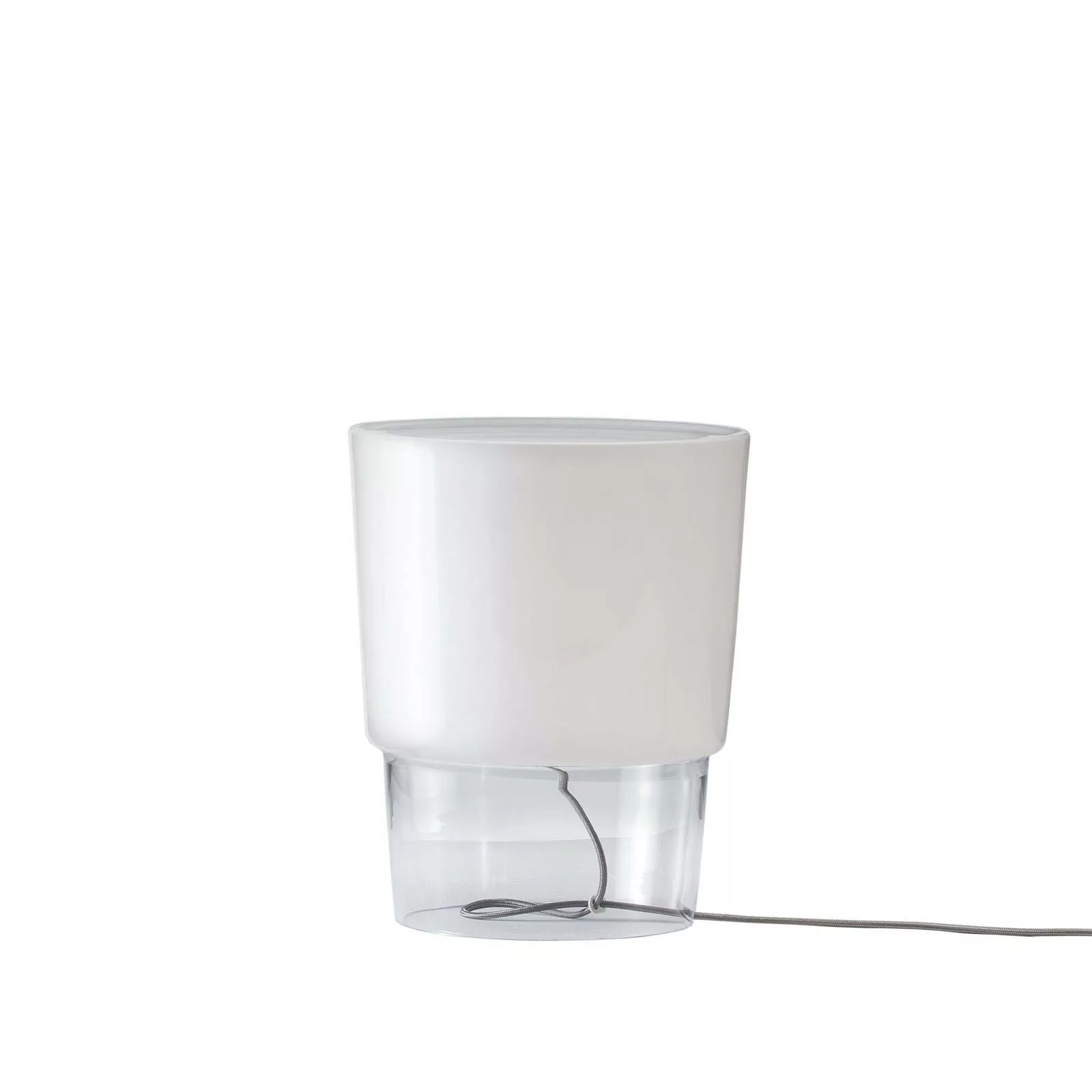 Prandina Vestale T3 Tischlampe weiß/klar günstig online kaufen