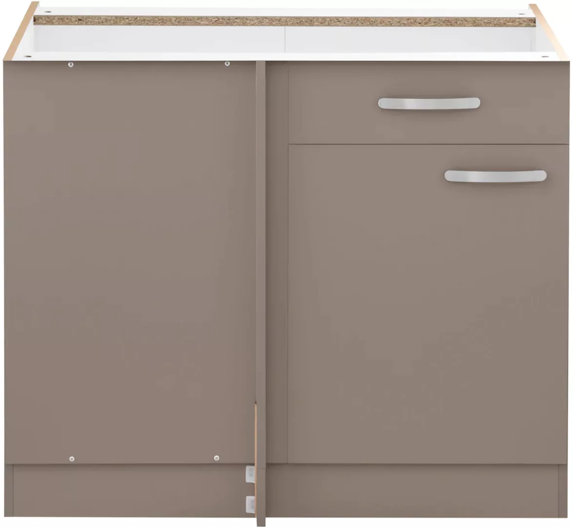 wiho Küchen Eckunterschrank »Kansas«, 100 cm breit, Planungsmaß 110 cm, ohn günstig online kaufen