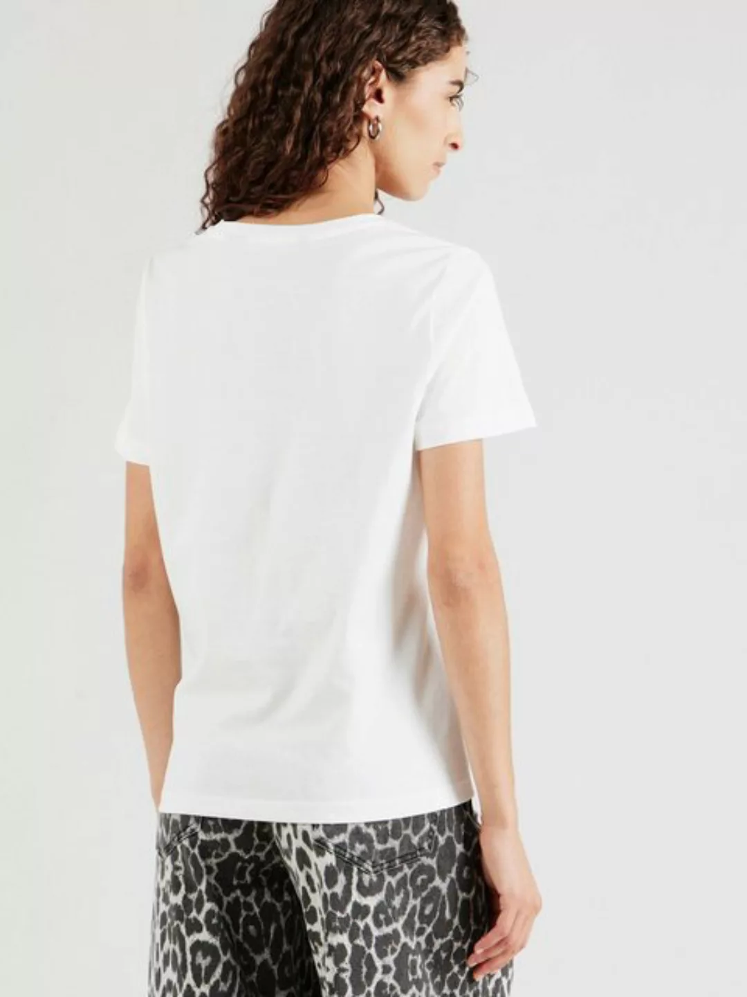 Vero Moda T-Shirt VMLINE OLLY (1-tlg) Stickerei günstig online kaufen