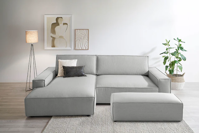 Home affaire Polsterecke »NEU: SHERWOOD XXL tief, L-Form mit Schlaffunktion günstig online kaufen