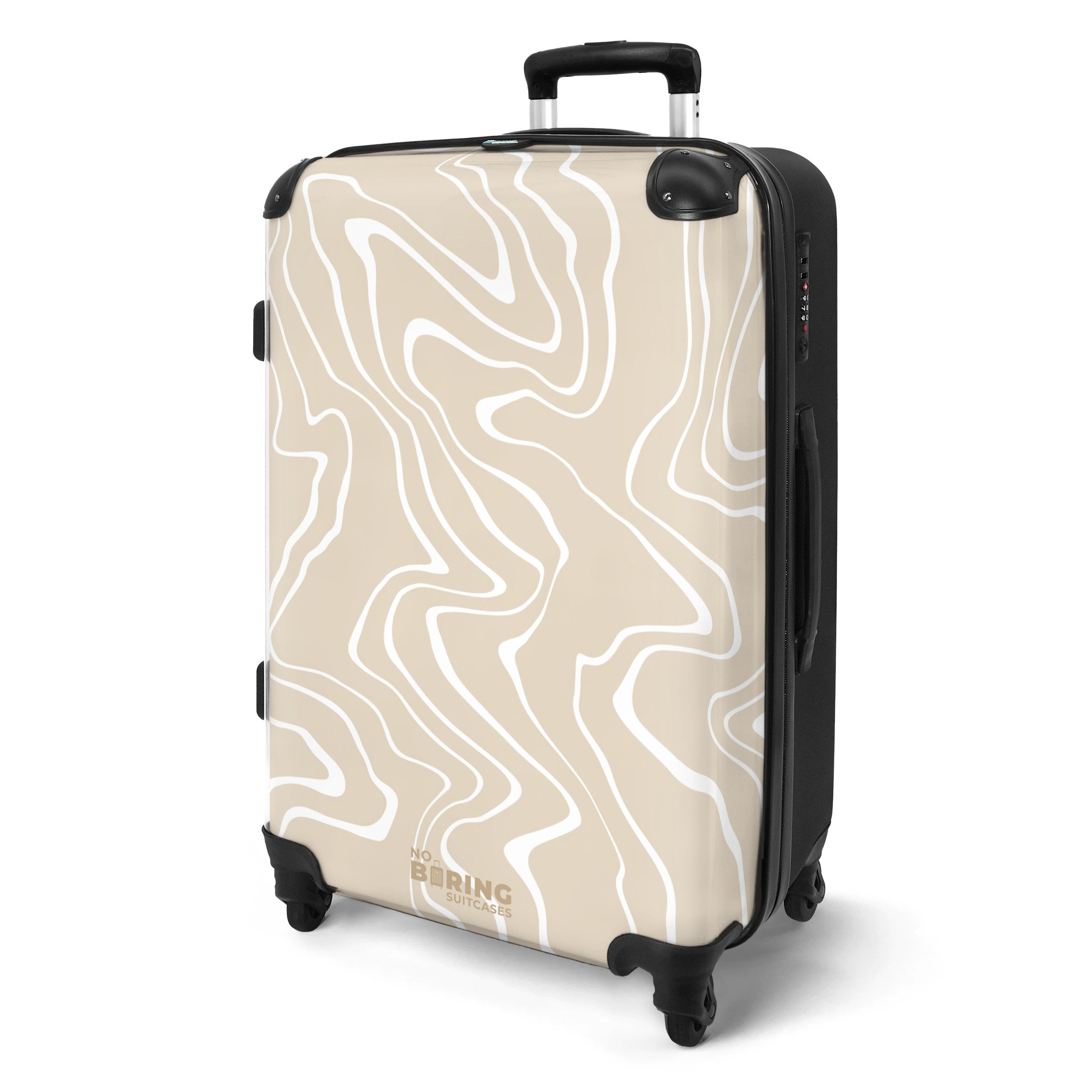 NoBoringSuitcases.com© Hartschalen-Trolley Beigefarbener Hintergrund mit ab günstig online kaufen