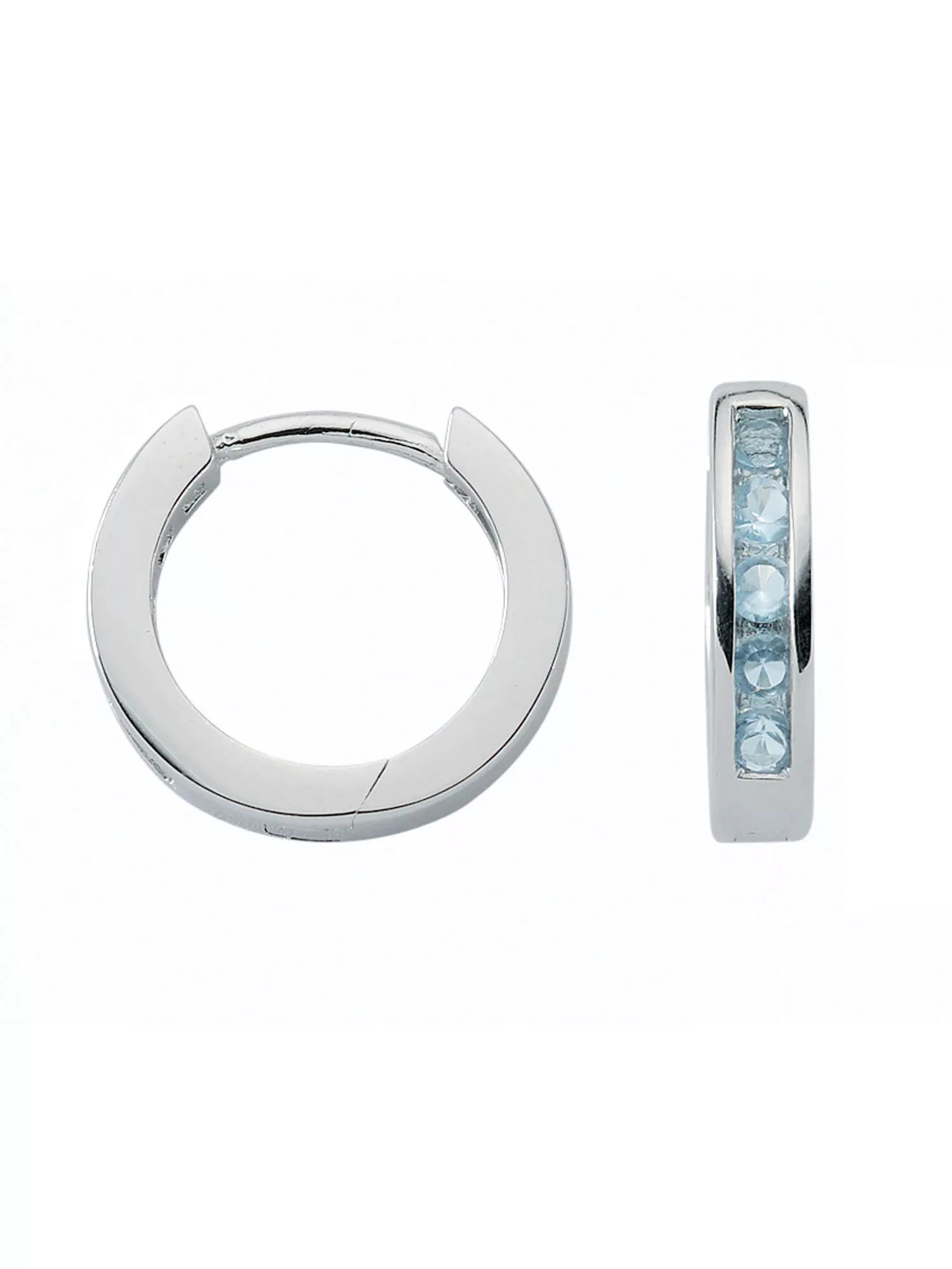 Adelia´s Paar Ohrhänger "925 Silber Ohrringe Creolen Ø 15 mm", mit Zirkonia günstig online kaufen