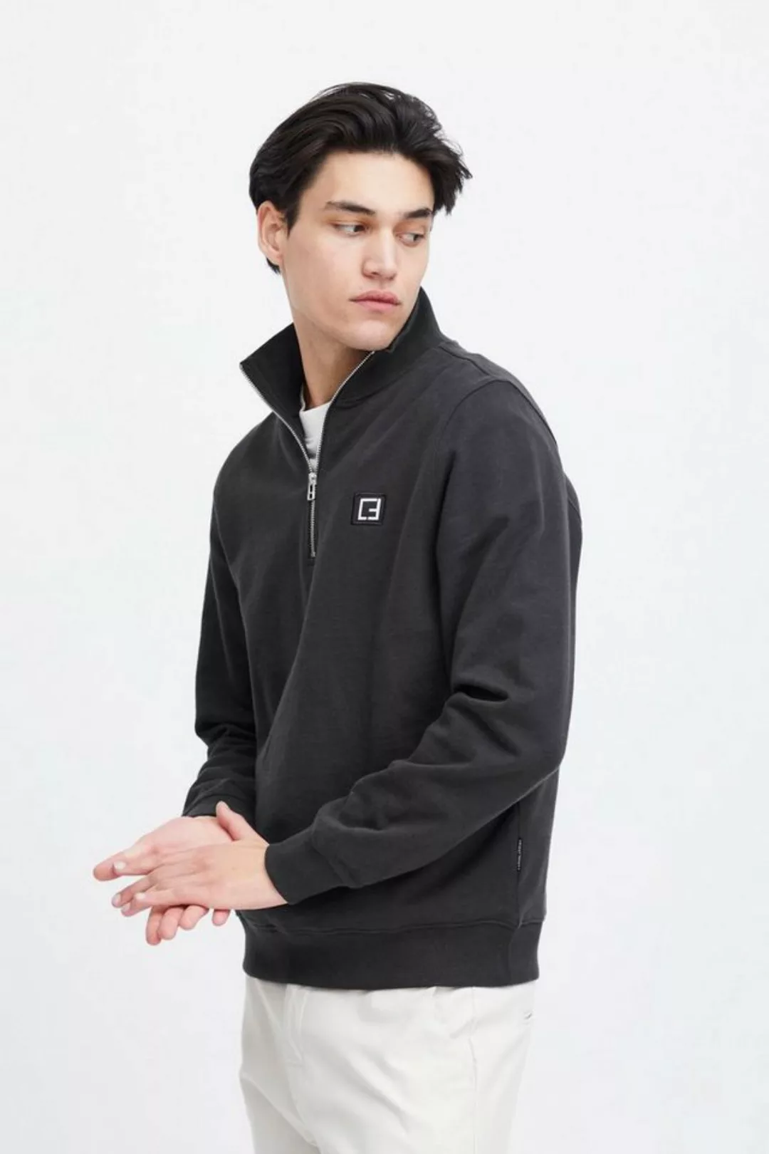 Casual Friday Troyer CFSebastian 0130 halfzip sweatshirt Basic Troyer mit L günstig online kaufen