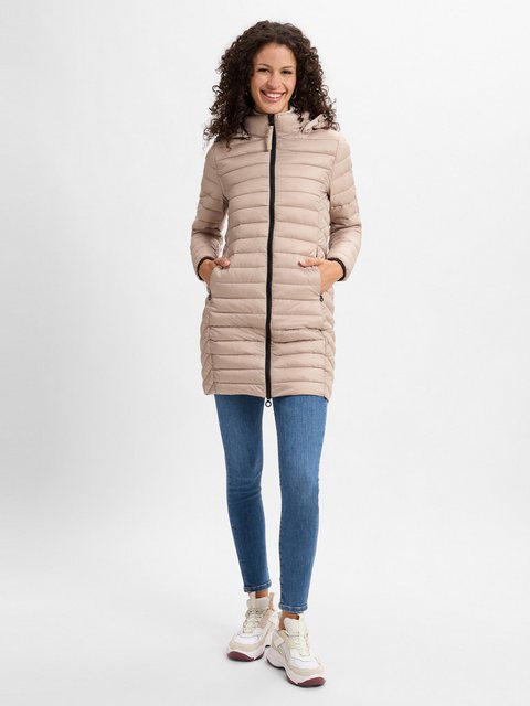 s.Oliver Funktionsmantel Lange Steppjacke mit abnehmbarer Kapuze im Slim Fi günstig online kaufen