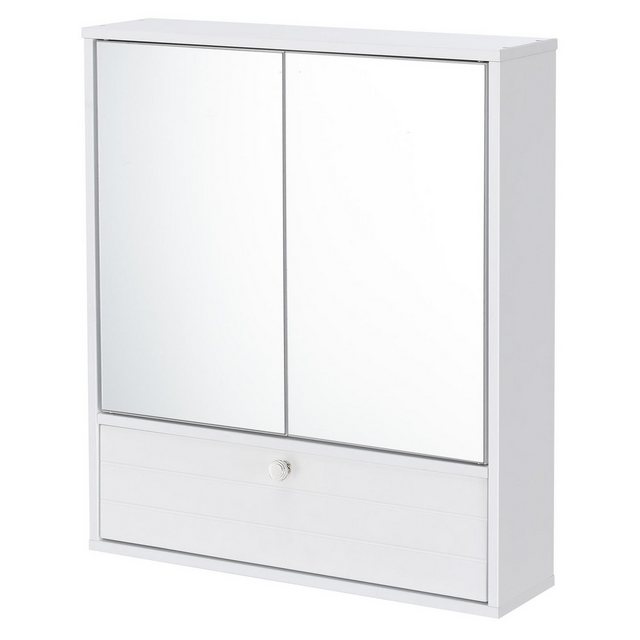 KOMFOTTEU Spiegelschrank Hängeschrank mit verstellbare Ablage, 54 x 14 x 62 günstig online kaufen