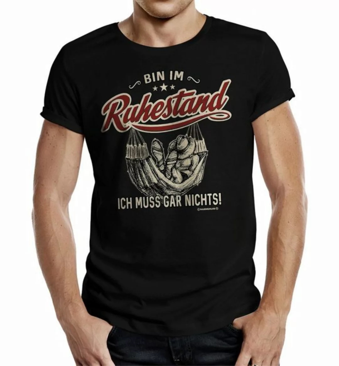 Rahmenlos T-Shirt Geschenk für Männer im Ruhestand - ich muss gar nichts! günstig online kaufen