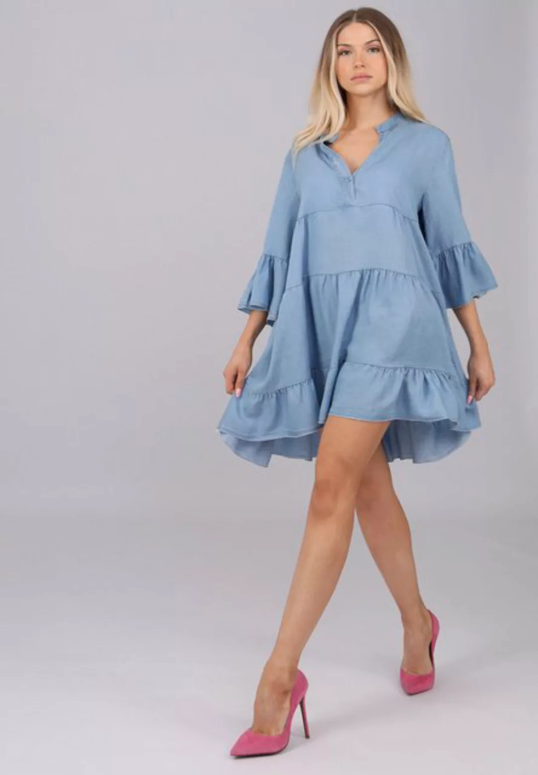 YC Fashion & Style Tunikakleid Tunika im Denim-Look - Vielseitig und Komfor günstig online kaufen