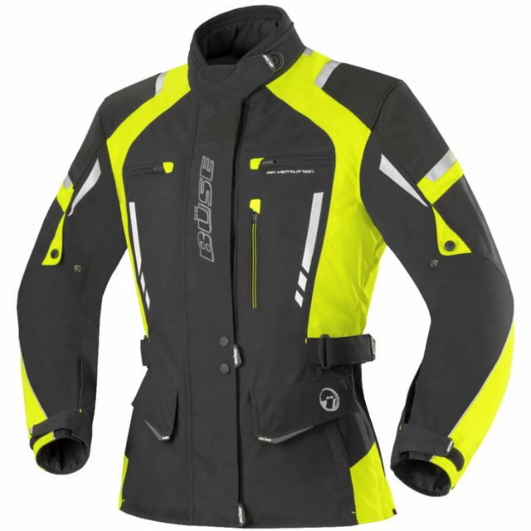 Büse Motorradjacke Büse Torino Pro Damen Jacke schwarz / neongelb 38 günstig online kaufen