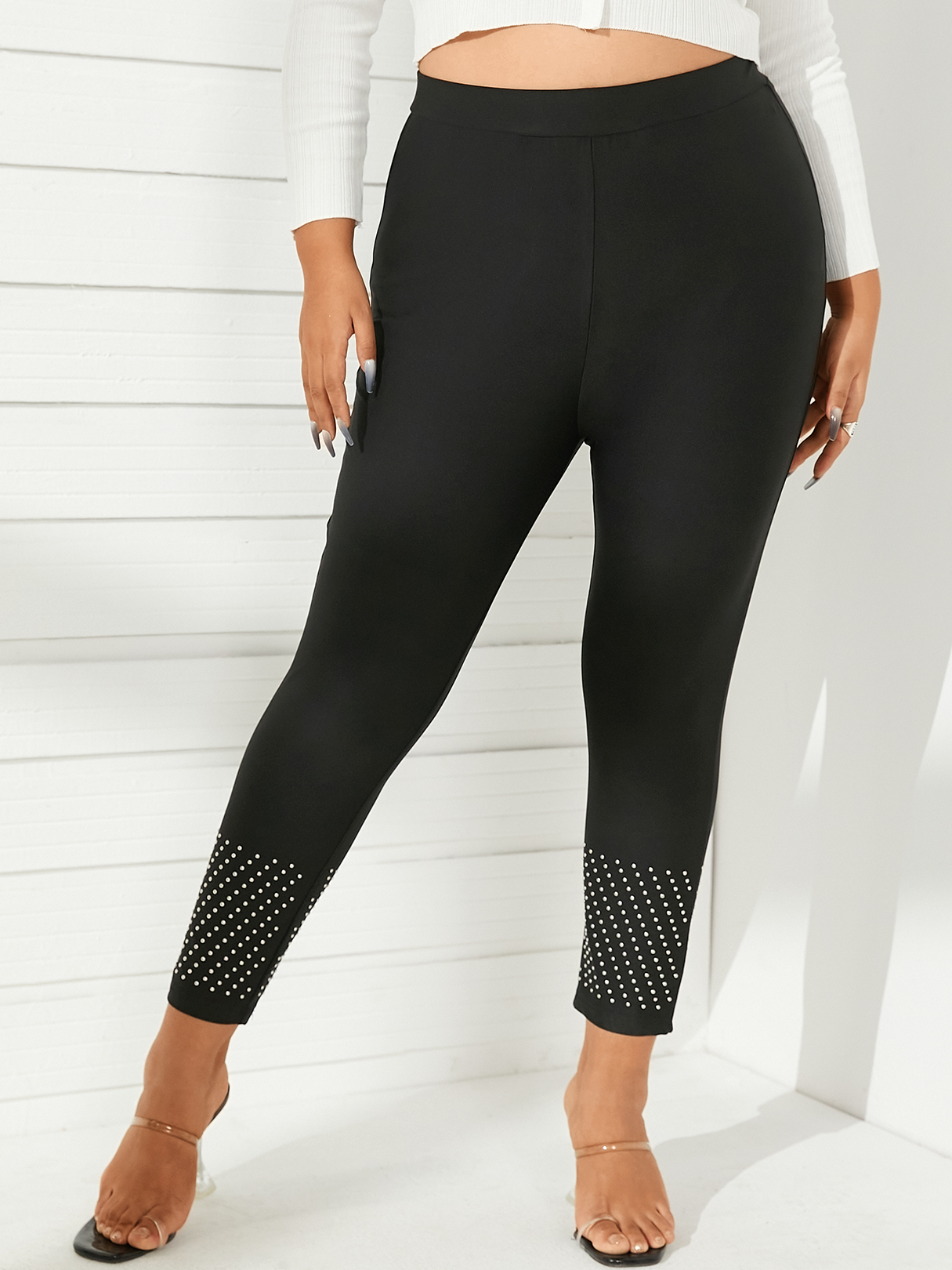 YOINS Plus Größe Bodycon Fit Leggings günstig online kaufen