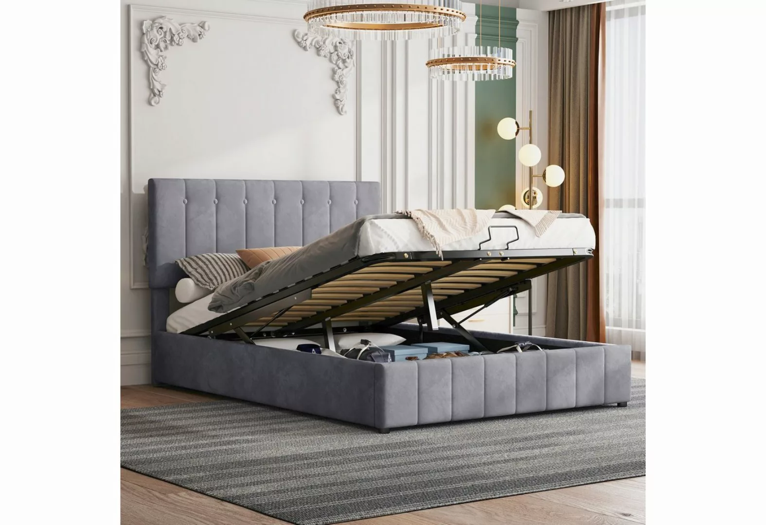 BlingBin Einzelbett Polsterbett Doppelbett (1-tlg., Polsterbett 140*200, mi günstig online kaufen