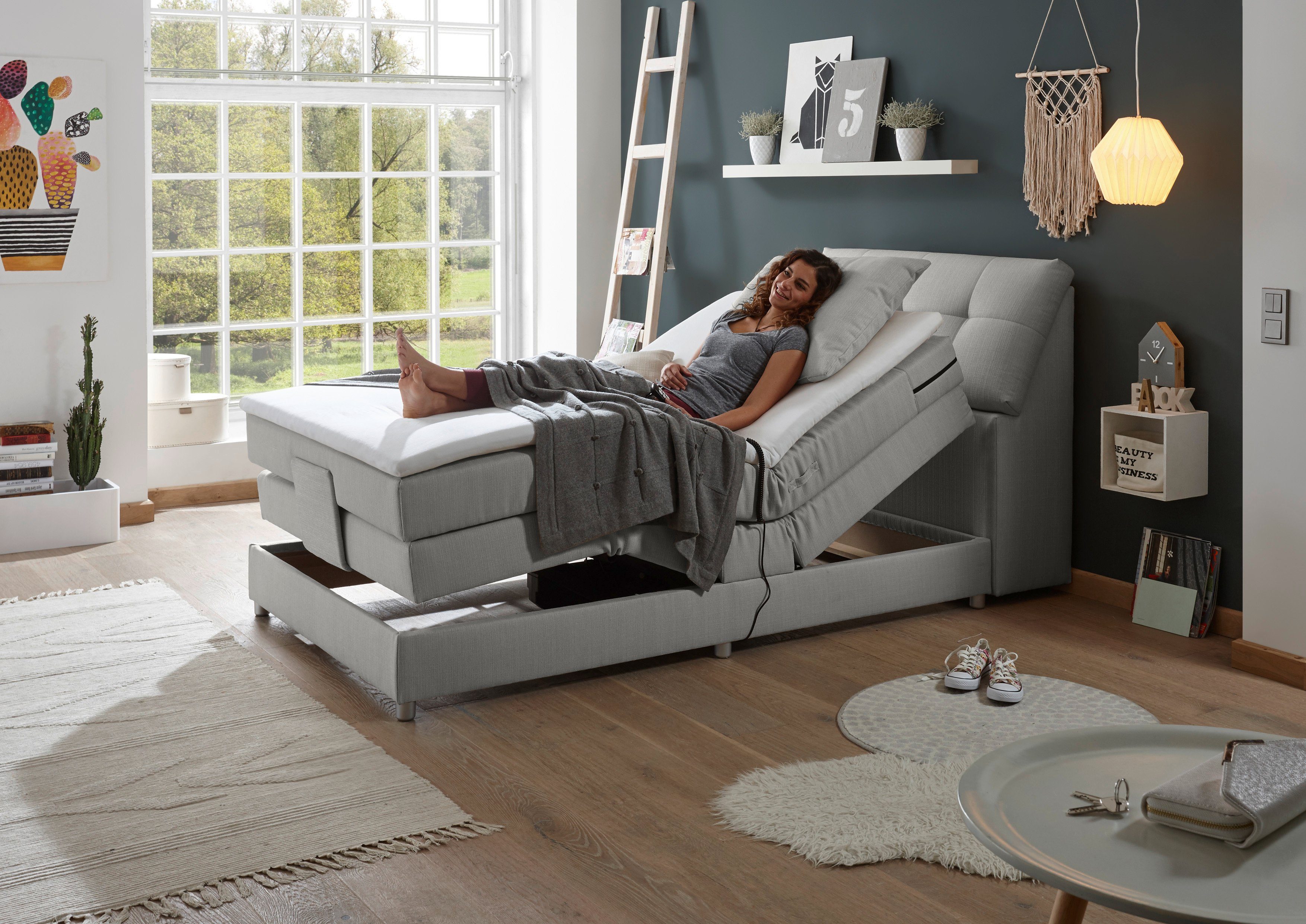 ED EXCITING DESIGN Boxspringbett Carpino, inkl. günstig online kaufen
