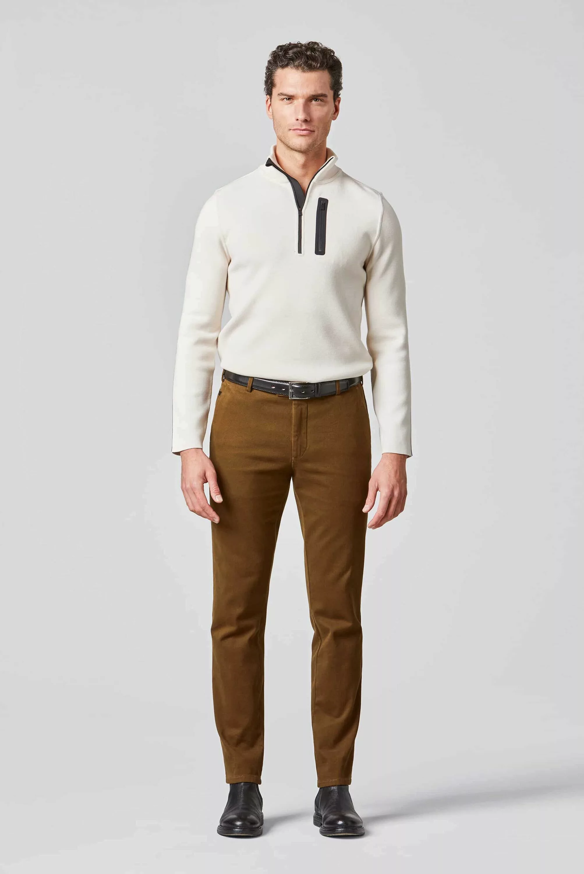 MEYER Chinos "Bonn", Super-Stretch Winter Twill günstig online kaufen