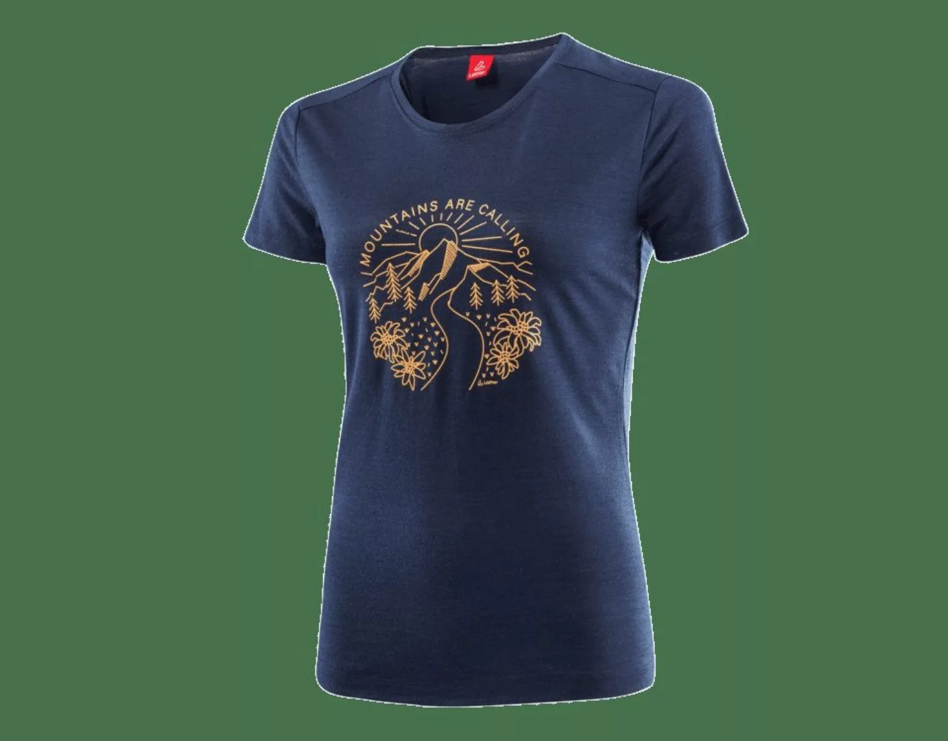 Löffler T-Shirt W PRINTSHIRT MOUNTAINS MERINO- günstig online kaufen