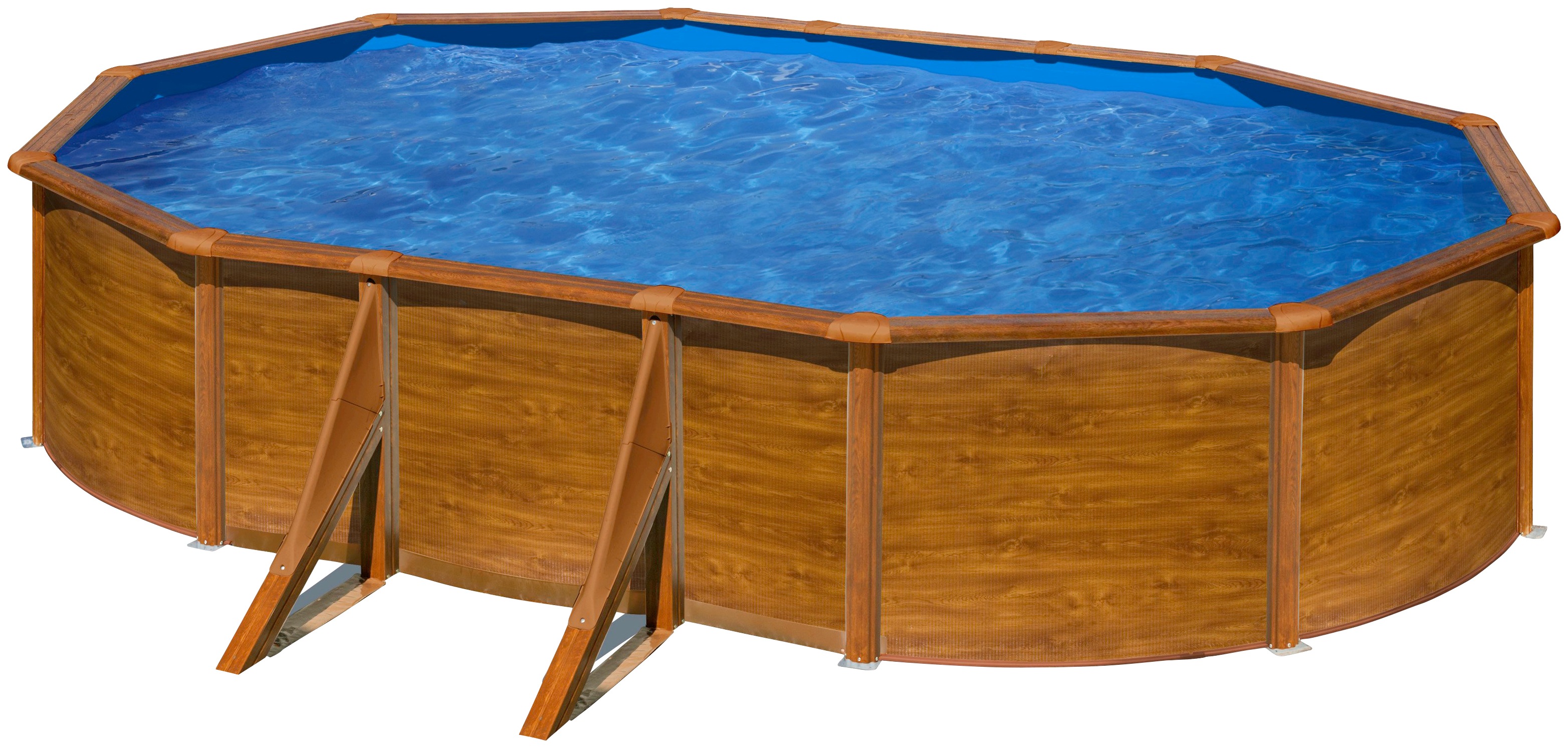 my POOL BWT Ovalpool, (Komplett-Set, 10 tlg.), in moderner Holzoptik, Höhe günstig online kaufen