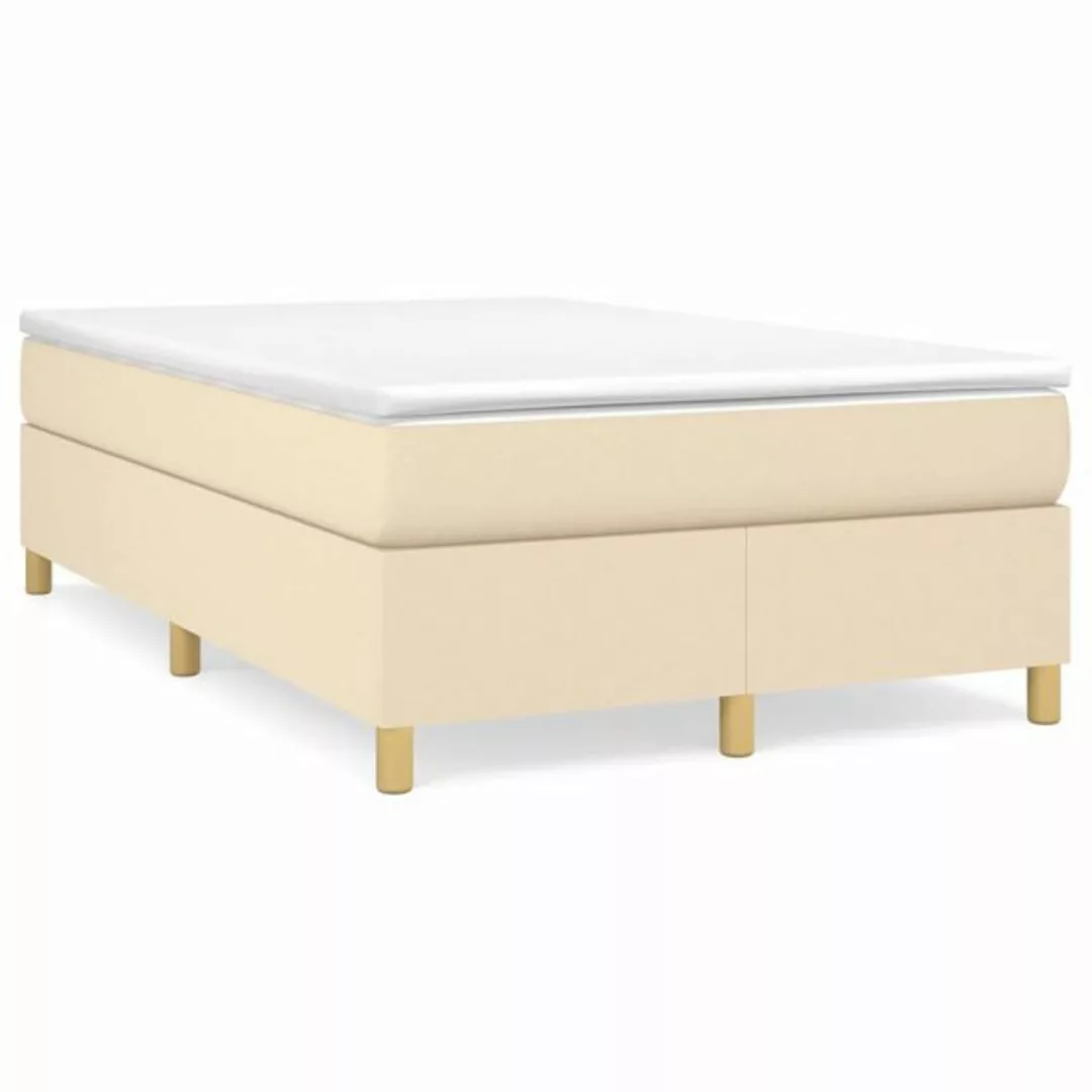 Vidaxl Boxspringbett Creme 120x200 Cm Stoff günstig online kaufen