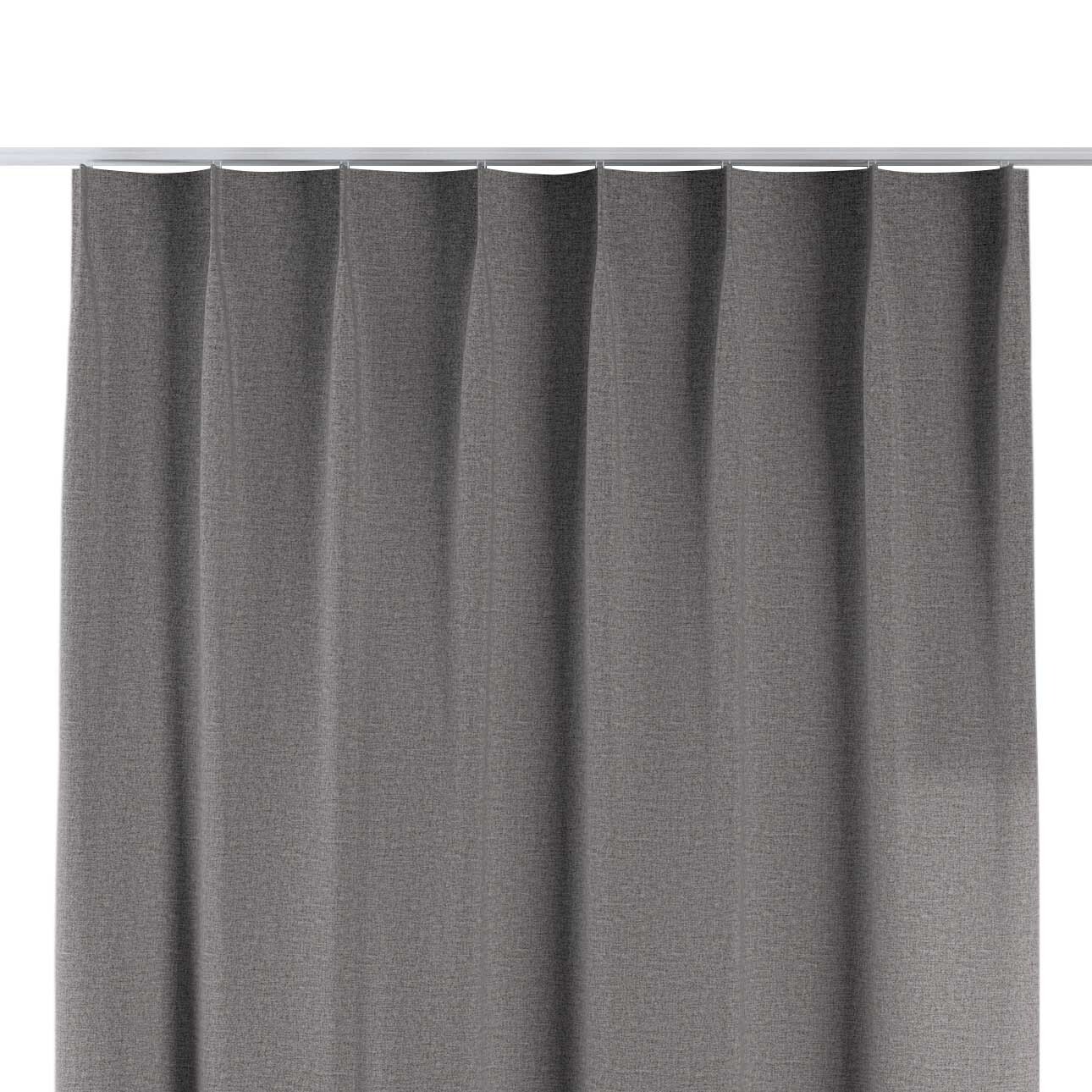 Vorhang mit flämischen 1-er Falten, grau, Edinburgh (115-81) günstig online kaufen