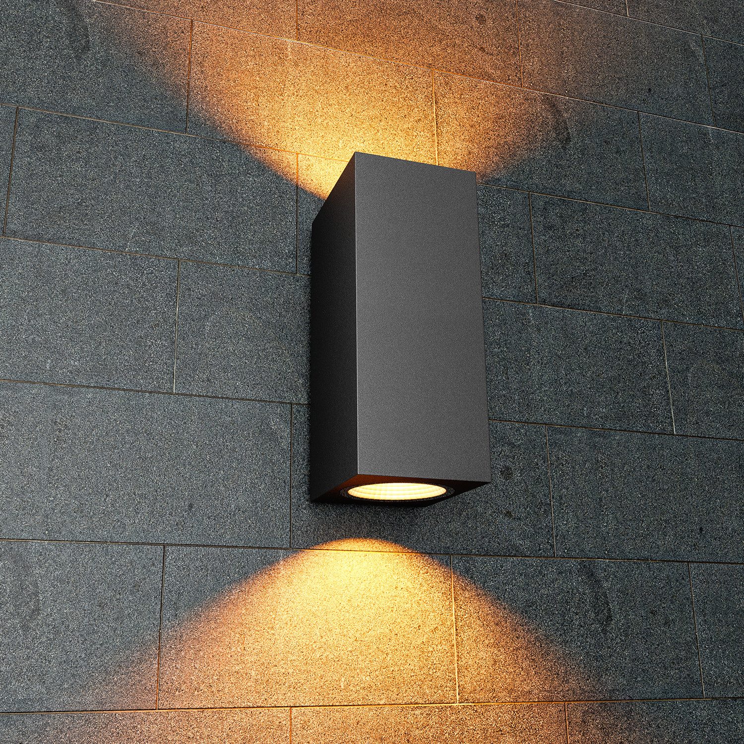 LETGOSPT Wandleuchte Aussen Schwarz Wandlampe Wandlampe günstig online kaufen