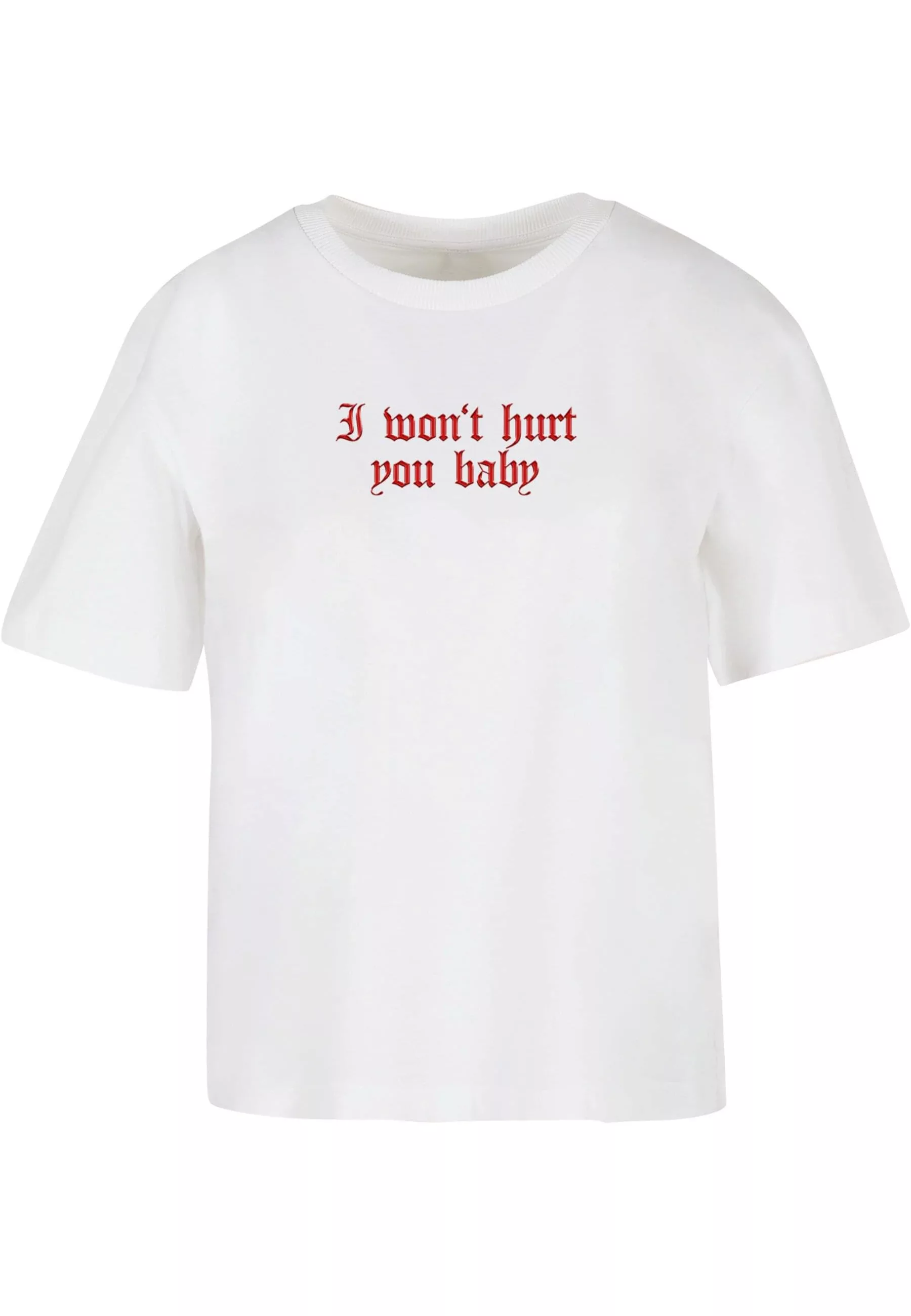 Miss Tee T-Shirt "Miss Tee Damen Wont Hurt Tee", (1 tlg.) günstig online kaufen