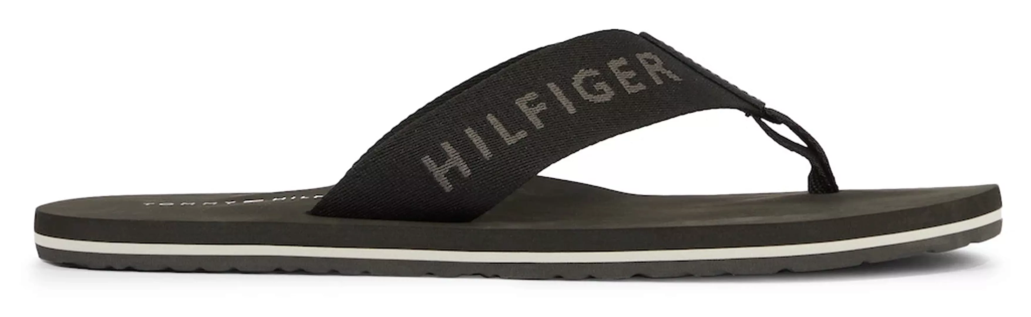 Tommy Hilfiger Zehentrenner "HILFIGER PRINT BEACH SANDAL", mit Logoverzieru günstig online kaufen