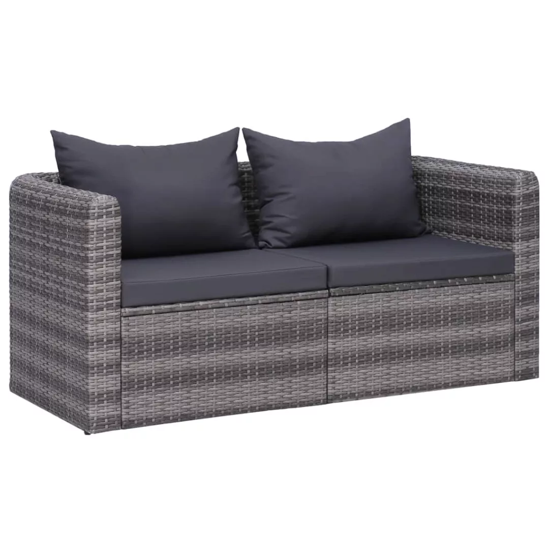 vidaXL Loungesofa Garten-Ecksofas 2 Stk. Grau günstig online kaufen