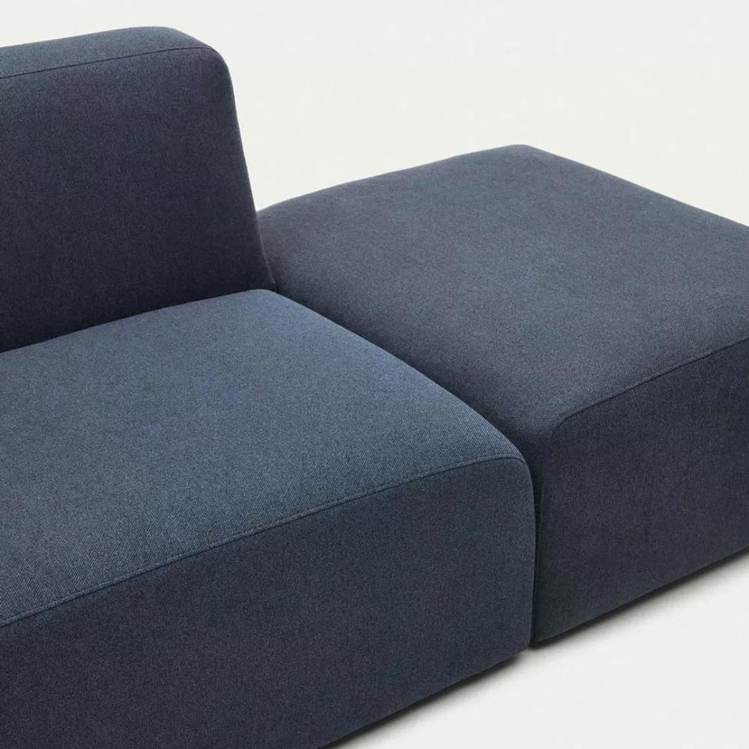 Modul Dreisitzer Sofa in Dunkelblau modernem Design günstig online kaufen