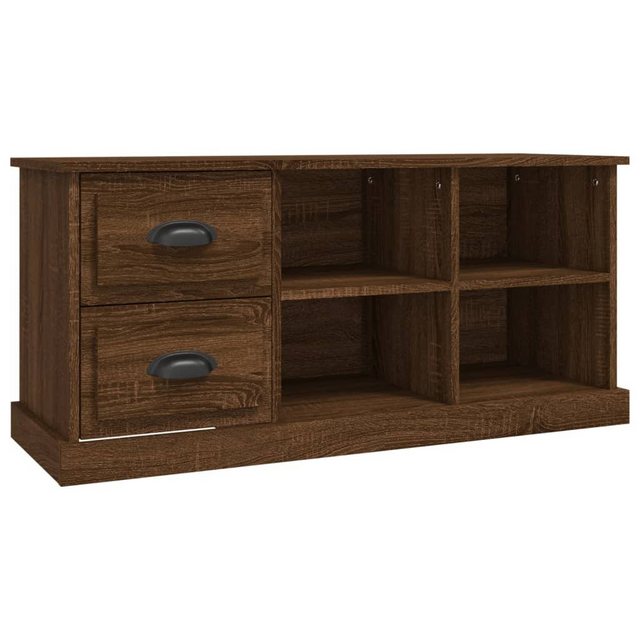 furnicato TV-Schrank Braun Eichen-Optik 102x35,5x47,5 cm Holzwerkstoff günstig online kaufen