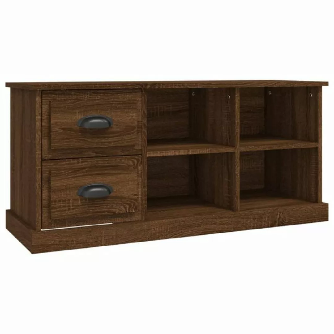 furnicato TV-Schrank Braun Eichen-Optik 102x35,5x47,5 cm Holzwerkstoff (1-S günstig online kaufen