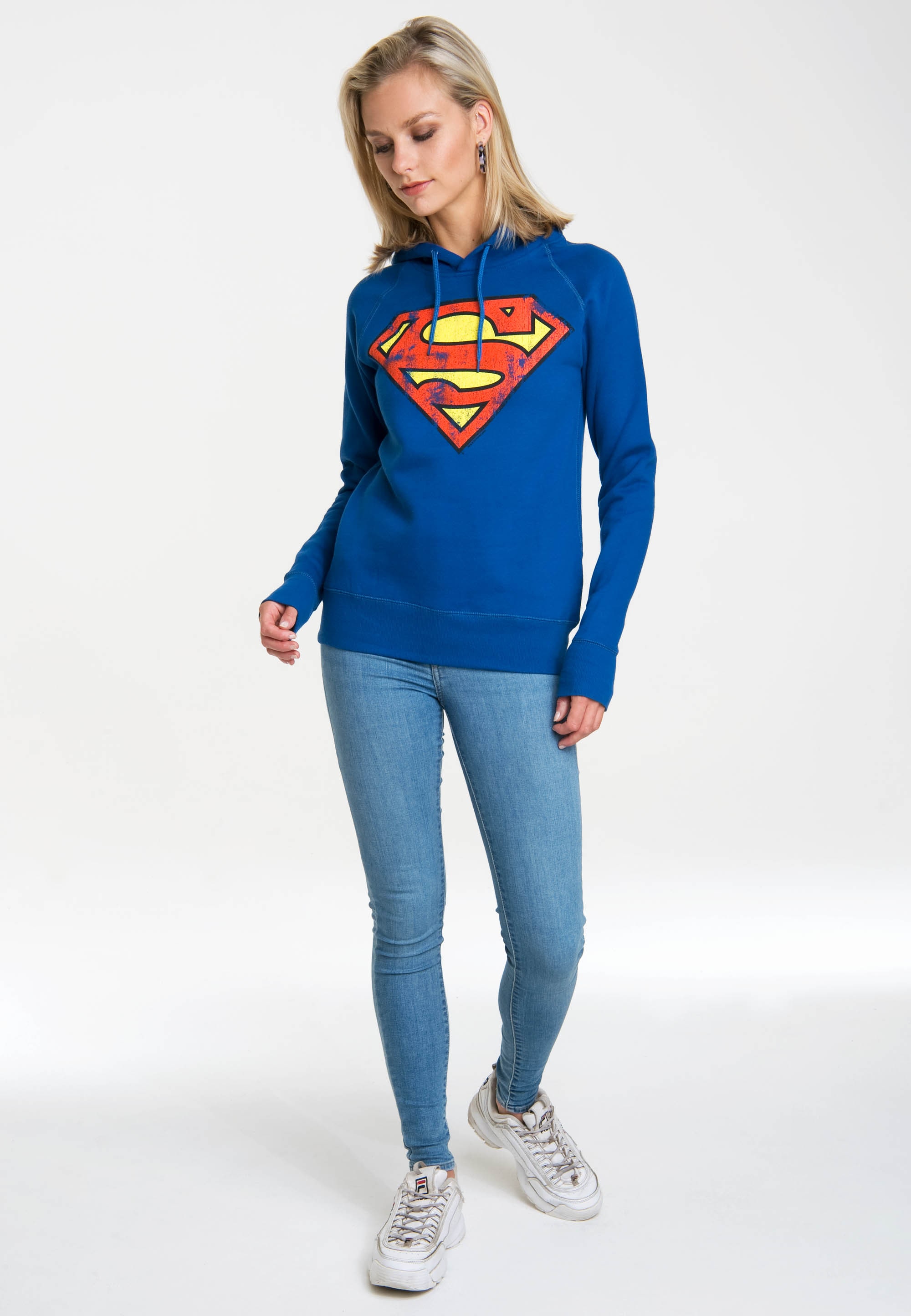 LOGOSHIRT Kapuzensweatshirt "DC - Superman Logo", mit Superhelden-Print günstig online kaufen