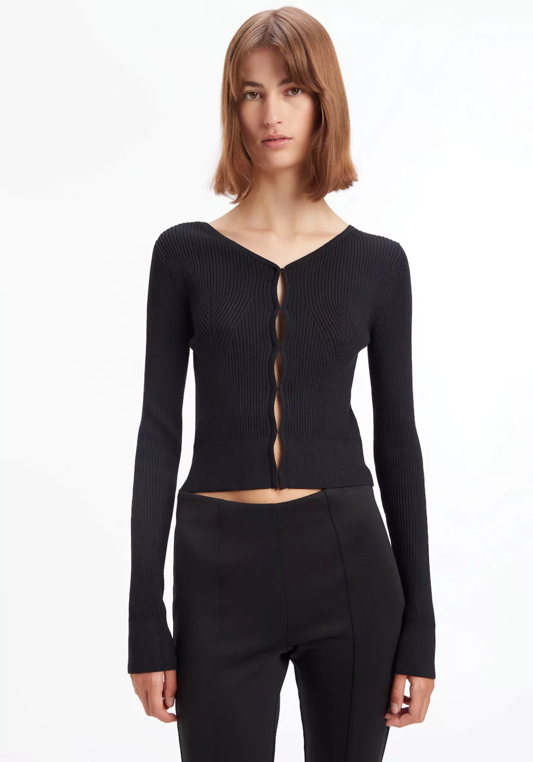 Calvin Klein Strickpullover mit Hakenverschluss günstig online kaufen