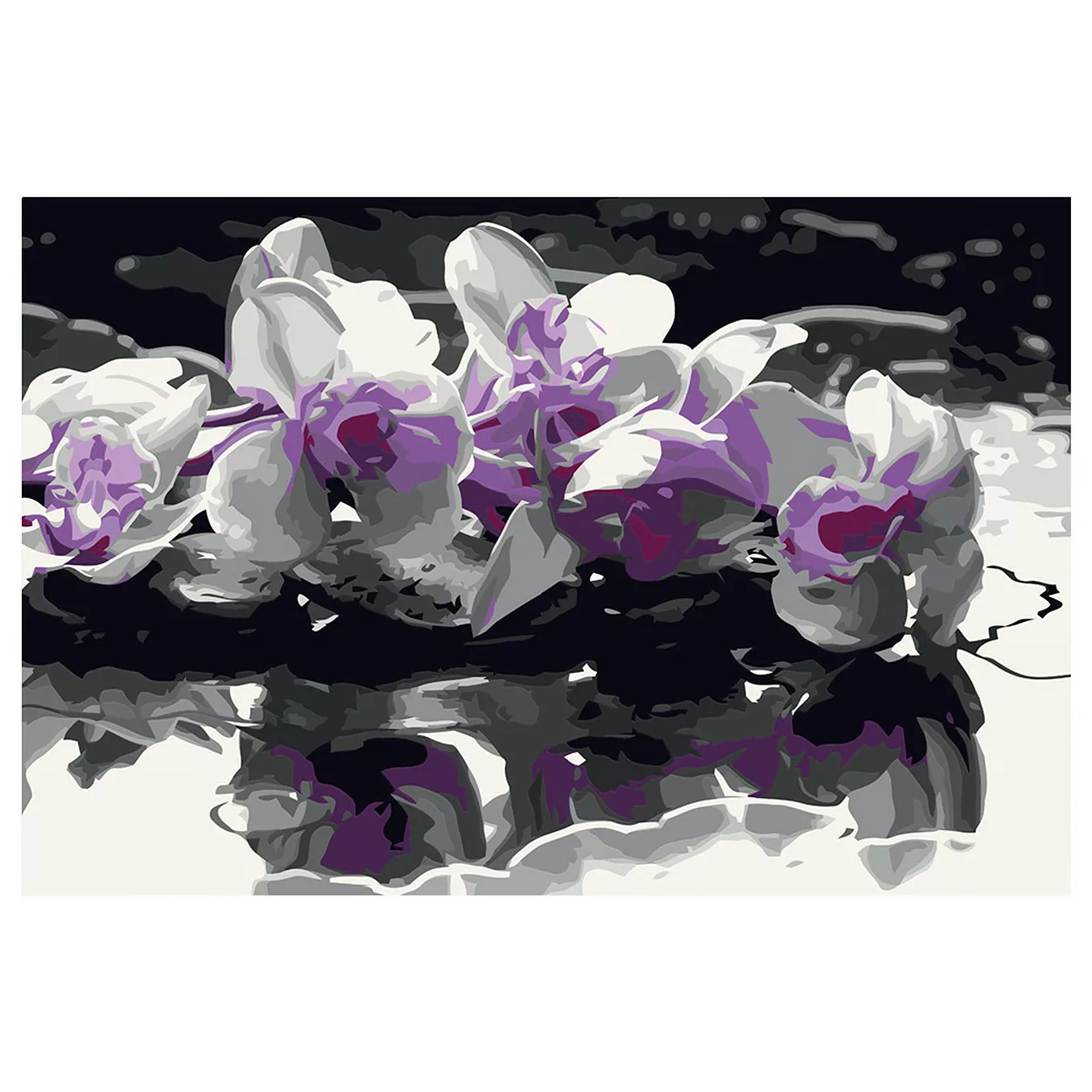 home24 Malen nach Zahlen - Violette Orchidee günstig online kaufen