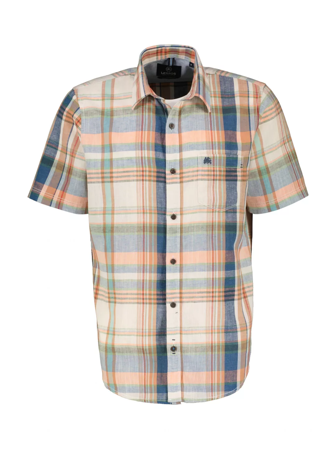 LERROS Leinenhemd "LERROS Lässiges Baumwoll-Leinenhemd, unifarben" günstig online kaufen