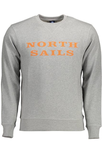 North Sails Sweatshirt Grauer Herren-Pullover aus Naturfasern - ohne günstig online kaufen