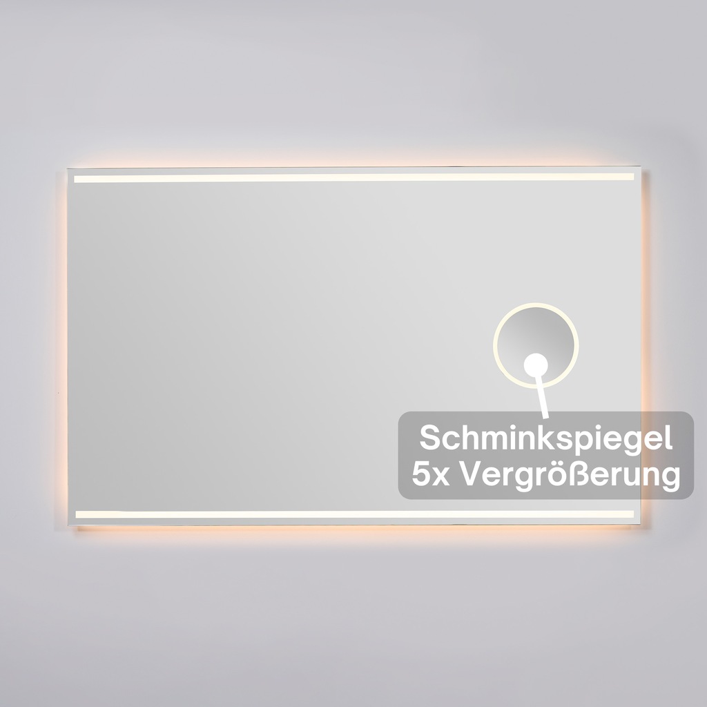 Loevschall Badspiegel "Focus, Spiegel mit Beleuchtung, Integrierter Schmink günstig online kaufen