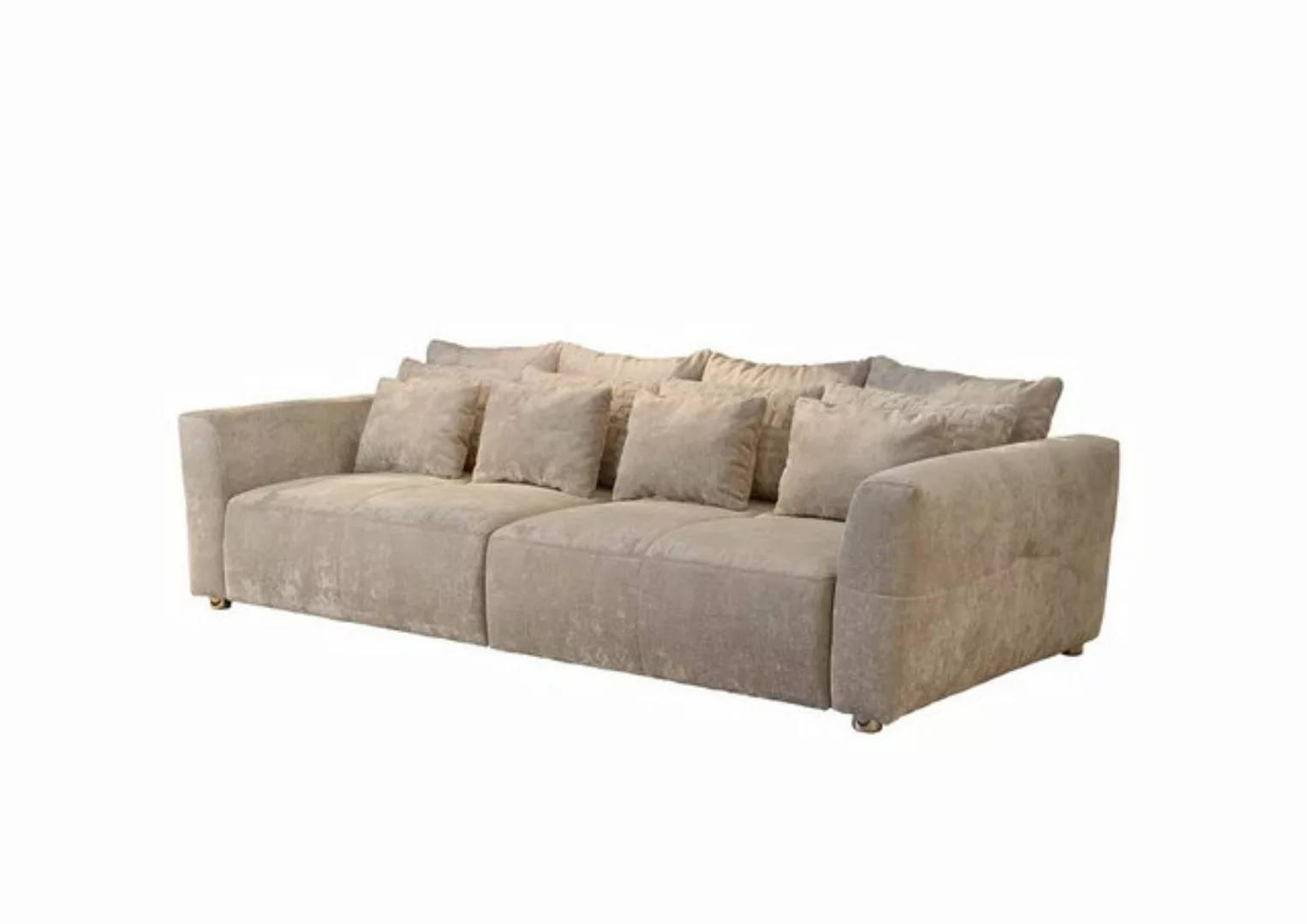 Jockenhöfer Gruppe Big-Sofa GULLIVER, Beige, Webstoff, Federkernpolsterung, günstig online kaufen