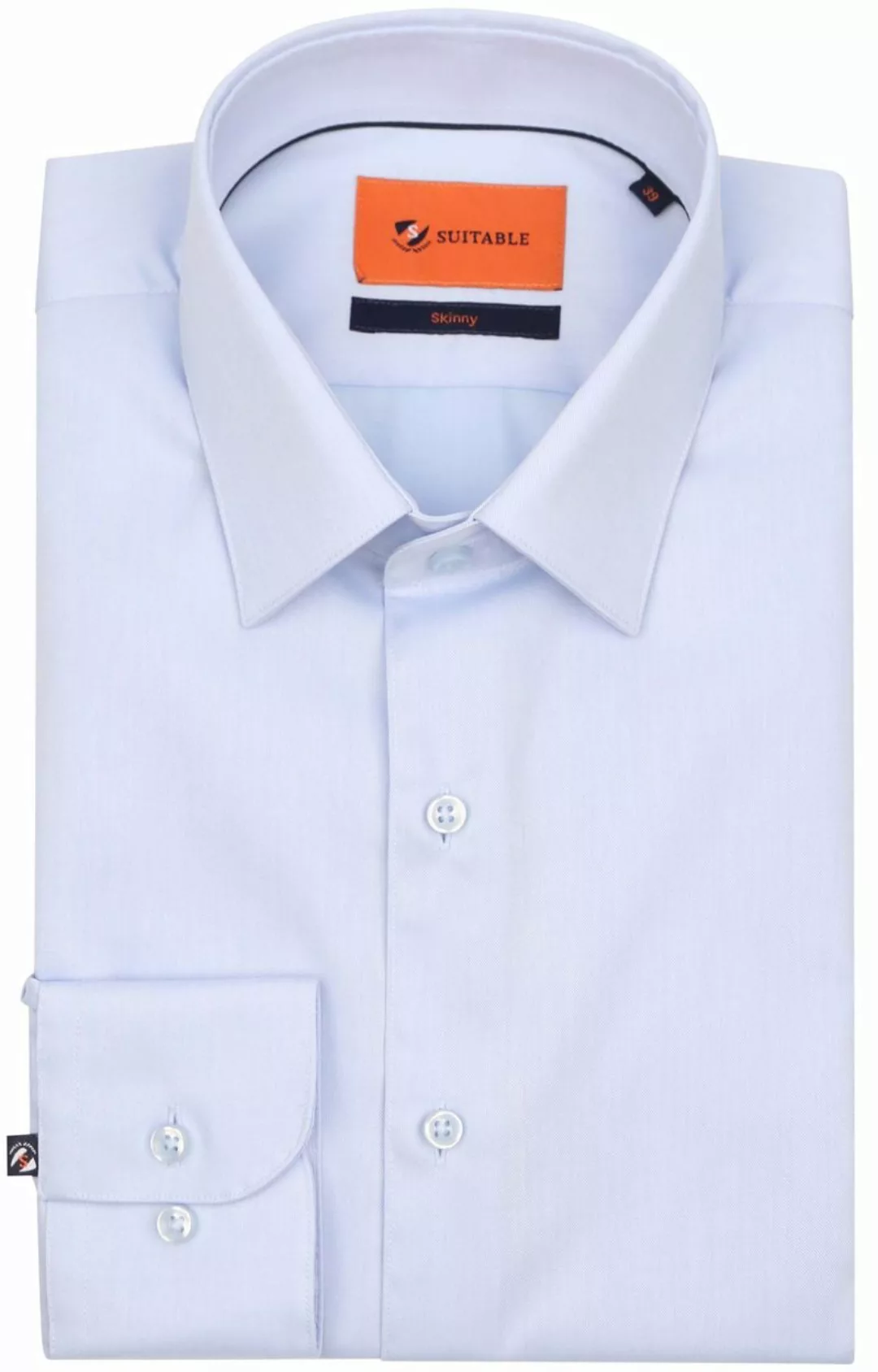 Suitable Twill Hemd Hellblau - Größe 37 günstig online kaufen